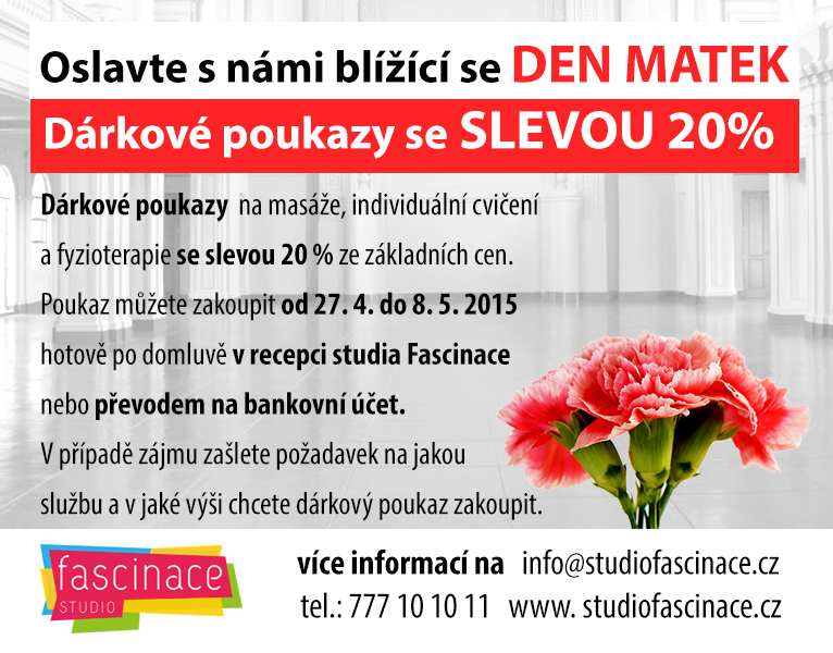 Oslavte s námi blížící se DEN MATEK www.fascinacepraha.cz